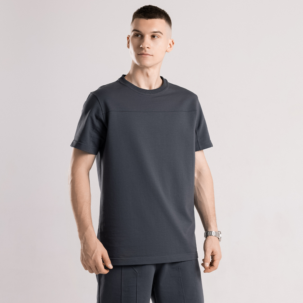 Чоловічий літній комплект шорти і футболка чорний Pobedov Barel Київ - фото 3