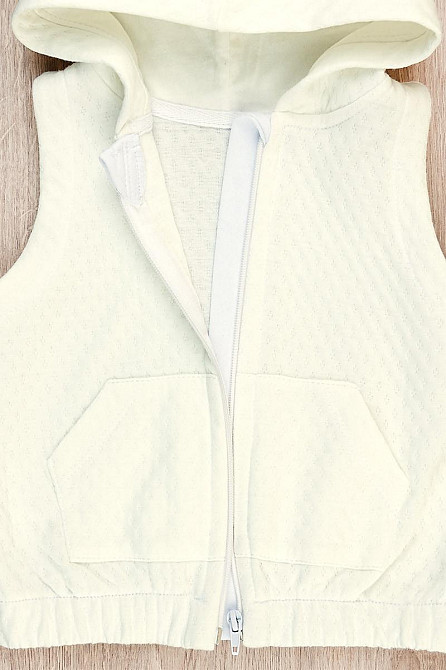 Жилет для малюків, капітон 100% бавовна,молочний топ Крохатушка одяг Київ - фото 2