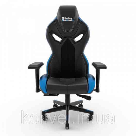 Крісло ігрове Sandberg Voodoo Gaming Chair Black/Blue 4 клас, 150 кг (640-82) Киев