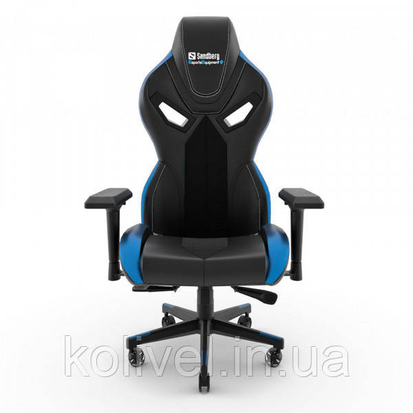 Крісло ігрове Sandberg Voodoo Gaming Chair Black/Blue 4 клас, 150 кг (640-82) Киев - изображение 2