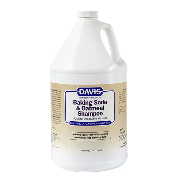 Davis Baking Soda & Oatmeal ДЕВІС ХАРЧОВА СОДА З ВІВСЯНКОЮ дезодорувальний шампунь глибокого очищення із заспокійливою дією для собак і котів Київ - фото 1