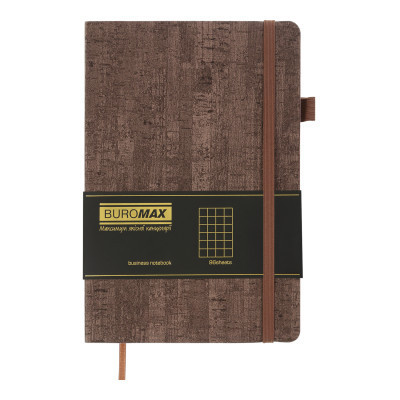 Книга записна Buromax Wood 96 аркушів А5 у клітинку бежевий (BM.295114-28) Вінниця - фото 2