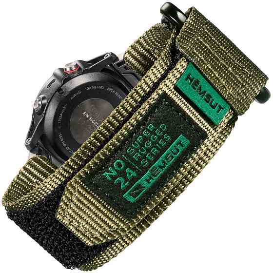 Ремешок для часов Hemsut HS121 Super Strong Nylon Garmin Green 22 mm SBR Киев