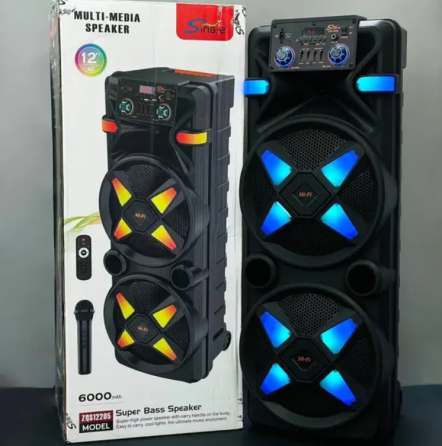 Портативна музична колонка ZQS-12203 з Bluetooth, USB, SD, FM, TWS, потужний звук для дому та вулиці Одеса