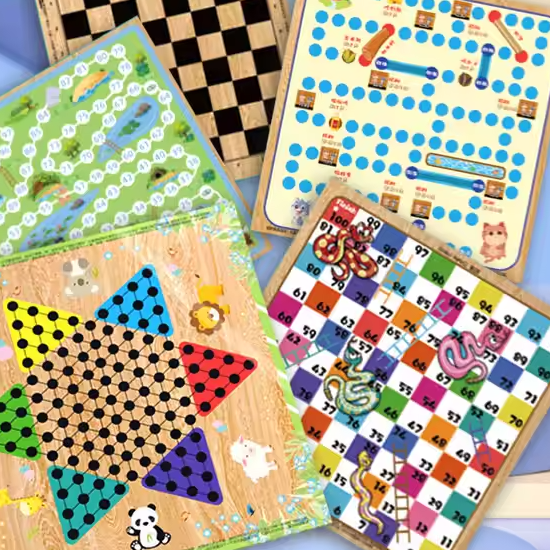 Гра настільна для дітей "Китайські шашки, Пентоко і Літаючі шахи", гра для дітей від 5 років Кам'янець-Подільський