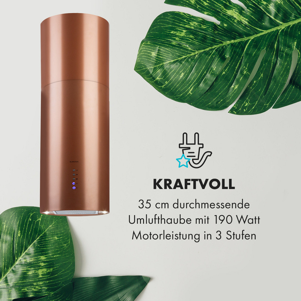 Островная вытяжка Beretta Ø 35 см, вытяжной/рециркуляционный воздух, 650 м³/ч, светодиодный фильтр с Ровно - изображение 7