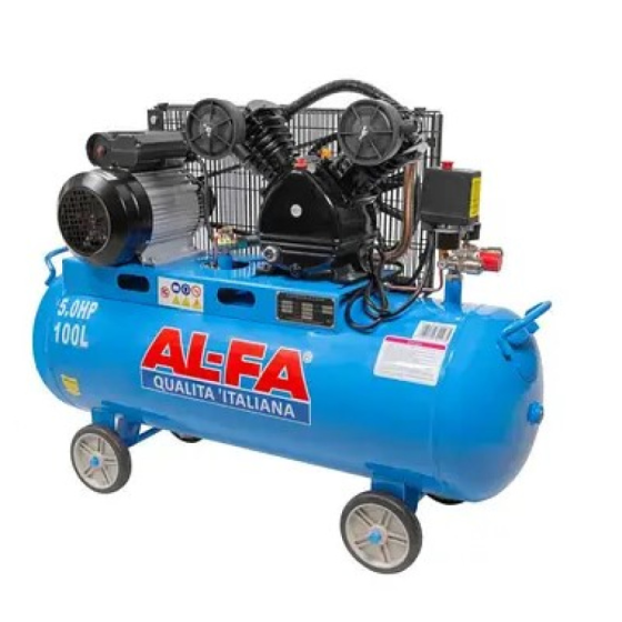 Масляный поршневой компрессор AL-FA ALC 100-2 : 100л, 3.8кВт, 10бар (ALC-100-2) Киев