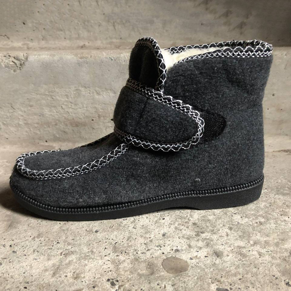 Женские валенки на подошве 38р, Женские бурки бабуши Галоши утепленные эва EF-98 Львов - изображение 3