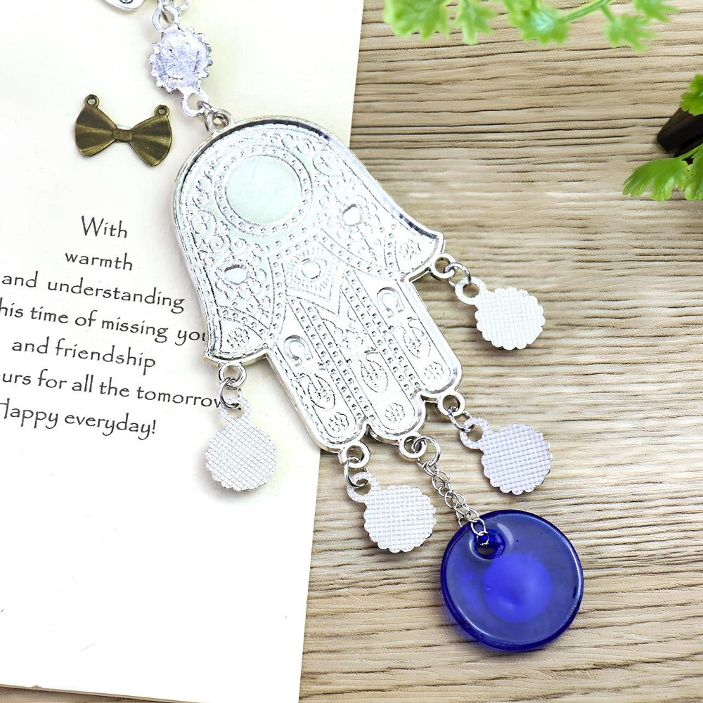 Подвеска Глаз Фатимы RESTEQ 195 мм — кулон с синим глазом амулет от сглаза, декоративный оберег для дома, авто и офиса Киев - изображение 5