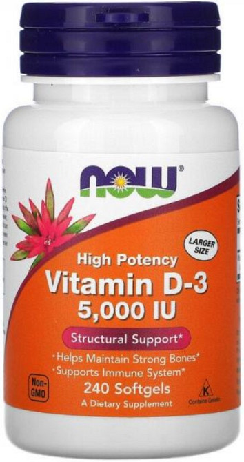 Витамин Д3 Now Foods Vitamin D3 5000 240 капс Киев - изображение 1