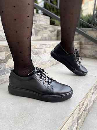 Injers Сліпони жіночі INJERS 195 чорні (весна-осінь, шкіра натуральна) (2486) Коломия