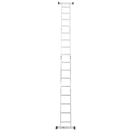 Драбина-трансформер LADDER STANDART 4х4 секції / сходинки : 120кг, алюміній, вага 10.8кг(190-9404) Київ