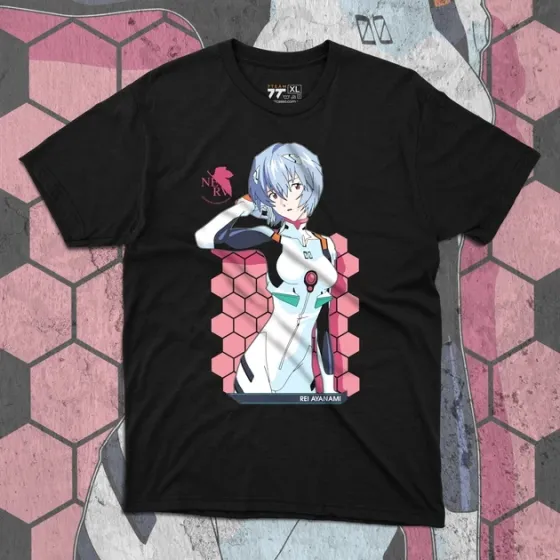 Футболка для подростка мальчика с принтом Evangalion Рей Аянами 3 Размер 160 Anime10669 Днепр