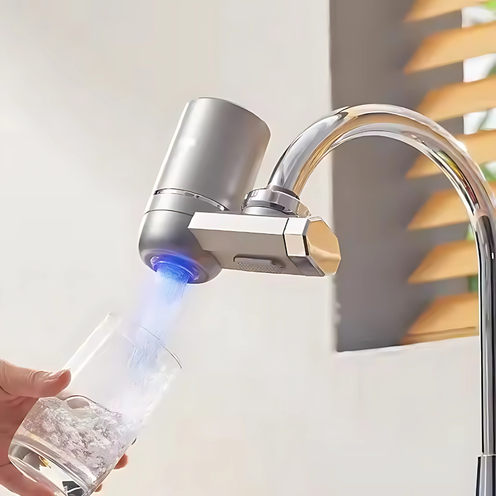 Фільтр-насадка на кран для проточної води на кухню або ванну для очищення з універсальними насадками Кам'янець-Подільський - фото 6