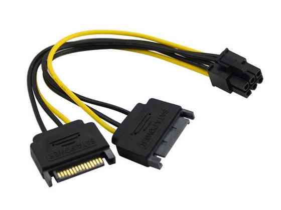 Кабель живлення для відеокарти  6pin Male - 2хSATA Male Винница