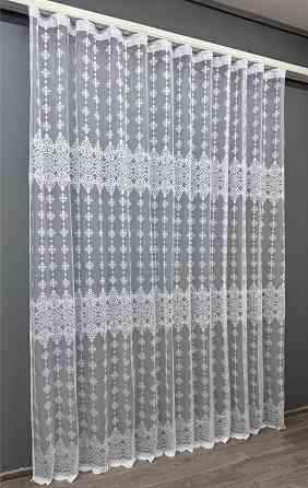 Тюль VR-Textil 1228т Жакард Білий 300х270 см (42-0430) Київ