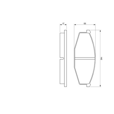 Гальмівні колодки Bosch 0 986 468 630 Вінниця - фото 1