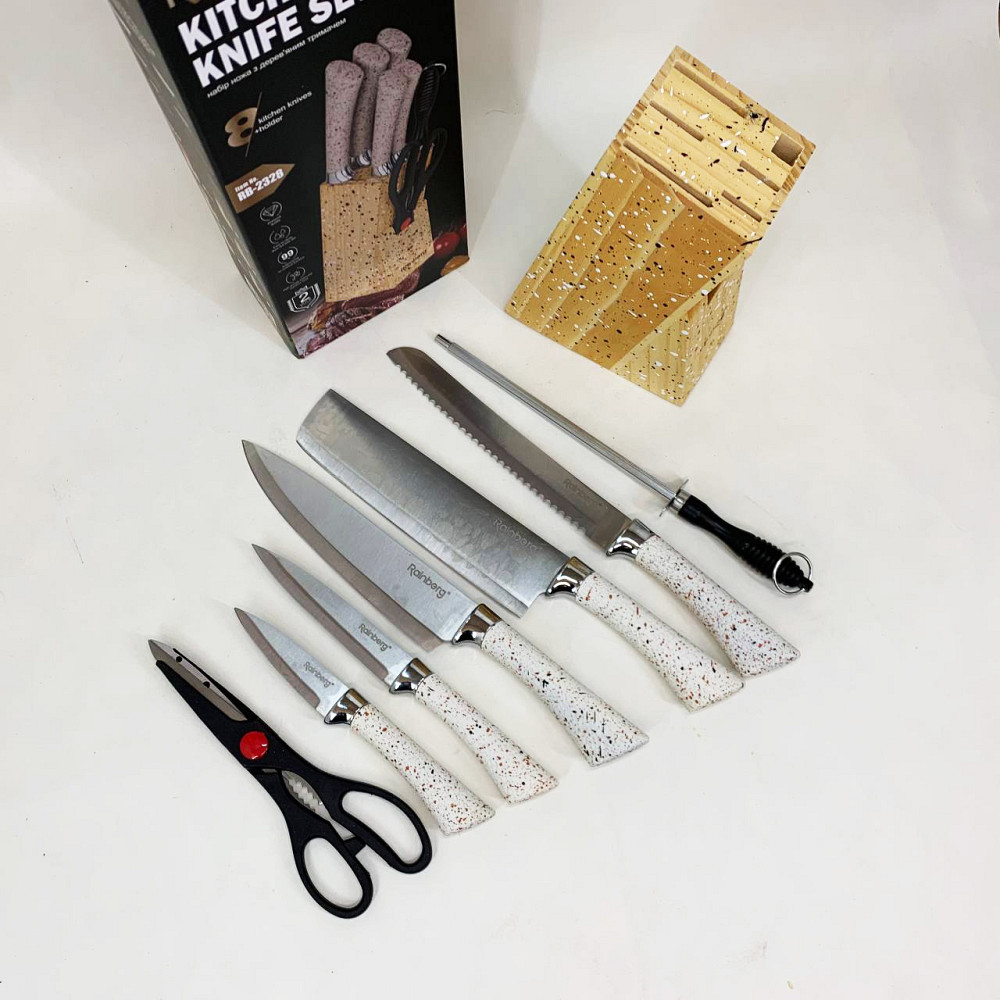 Набор ножей для кулинарных задач, Набор хороших качественных кухонных ножей, Нержавеющий кухонный нож PO-40 Львов - изображение 7