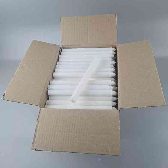 Свеча хозяйственная 24см Ø2см парафиновая белая (10 шт) Харьков