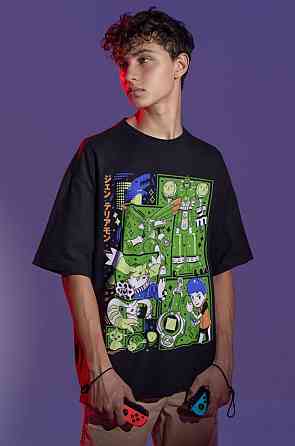 Футболка аниме Аниме Винтаге Спекиал Манга оверсайз (S/M/L) Черний AnimeJ1056 Днепр