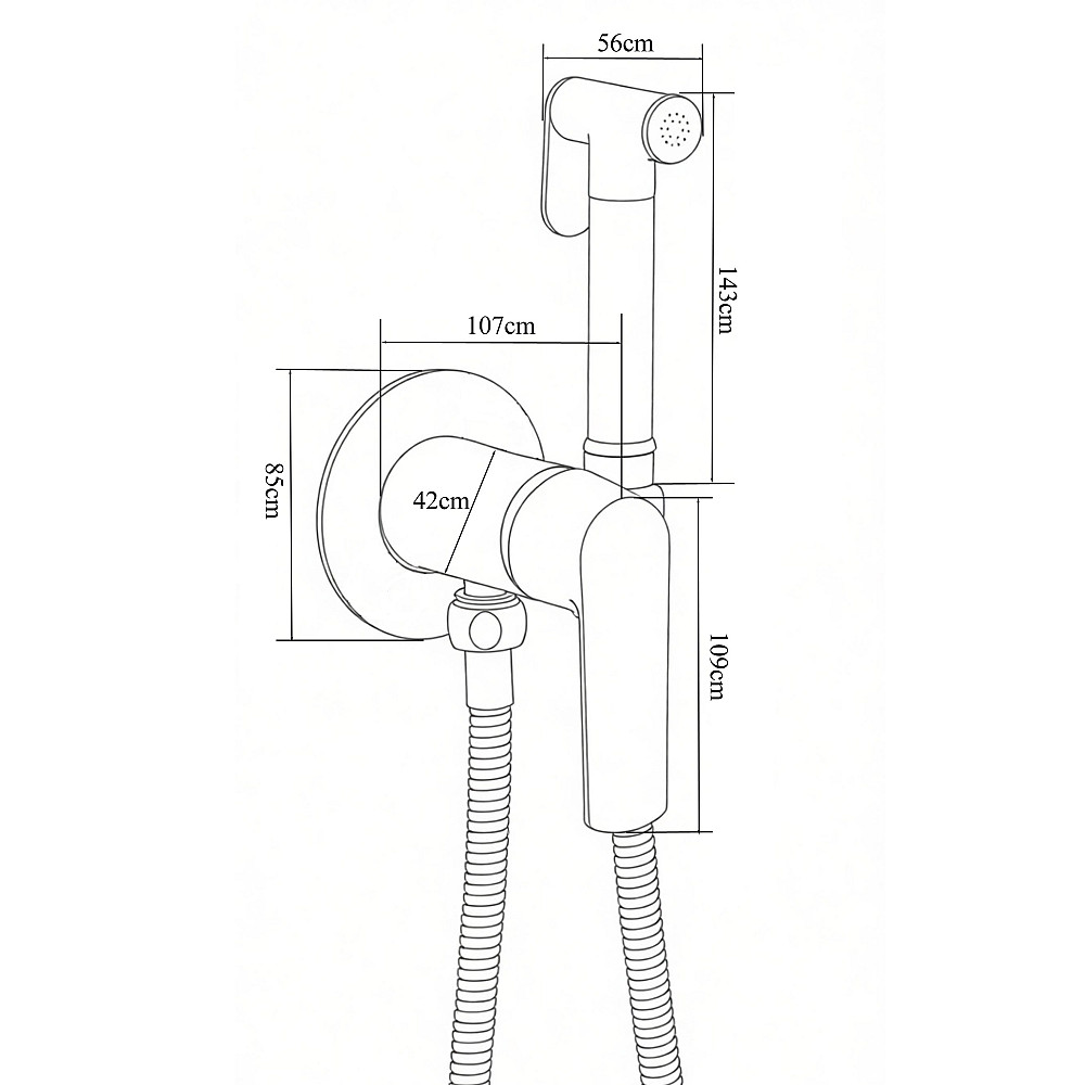 Змішувач гігієнічний Globus Lux Laguna GLA-0-106MIX Луцк - изображение 7