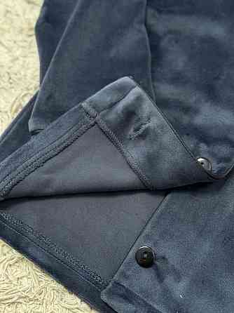 Дитяча велюрова тепла піжама одна кишеня Графітовий ч/к 110-116 Харків