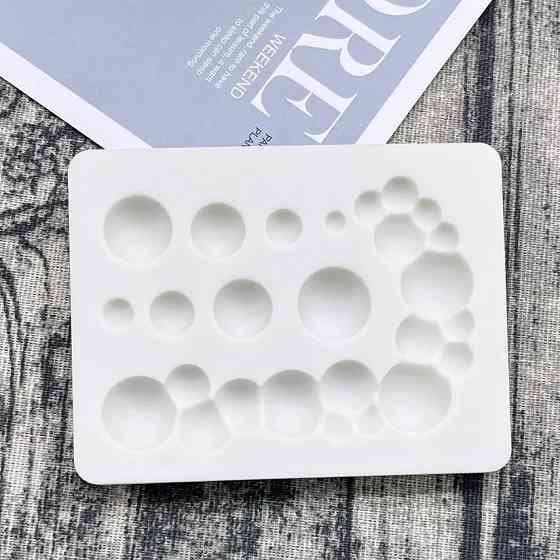 Молд силиконовый Шарики 2 штуки серый Киев