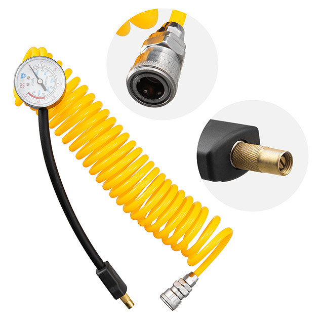 Компресор автомобільний INTERTOOL AC-0005 12В, 25 А, циліндр 2х30 мм, Потужний автомобільний компресор Львів - фото 5