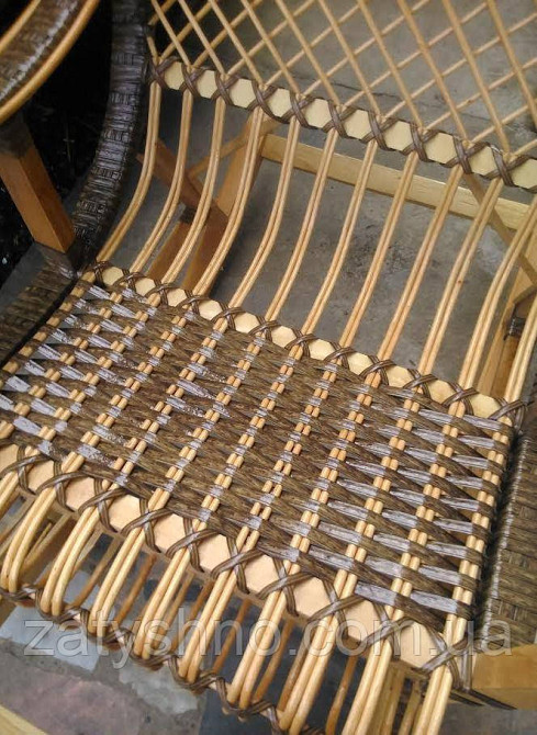 Плетене крісло-гойдалка Київ - фото 6