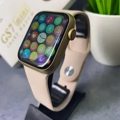 золотые Смарт-часы Smart Watch GS7 MINI 41 мм, Фитнес часы с тонометром и пульсоксиметром Коломыя - изображение 3