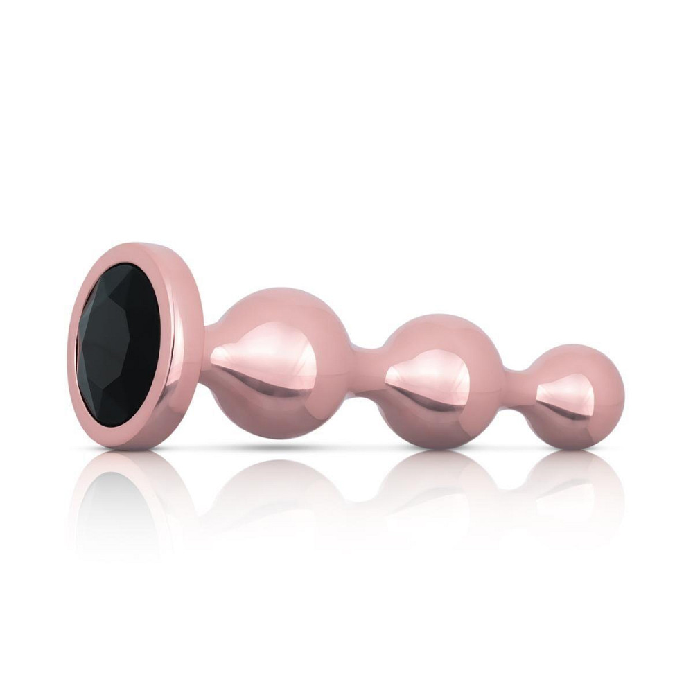 Набор анальных игрушек Rosy Gold - Metal Butt Plug Set 3 Pieces Sex Aura Киев - изображение 3