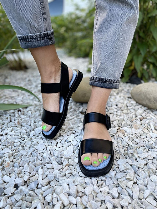 ALEX BELL БосонІжки жіночі ALEX BELL 876K/2-2-20AP чорні (літо, шкіра натуральна) (5065) 36-40 Коломыя - изображение 4