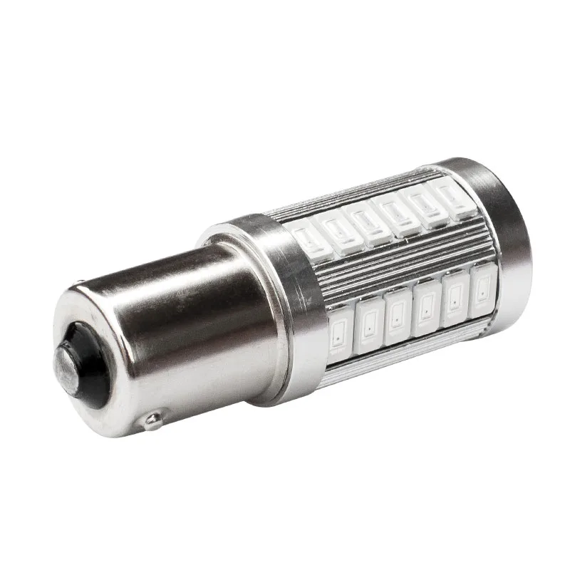LED лампа 1156 BA15S P21W для авто з 33 SMD 5630 червоного світіння в стоп-сигнал і габаритні вогні Київ - фото 8