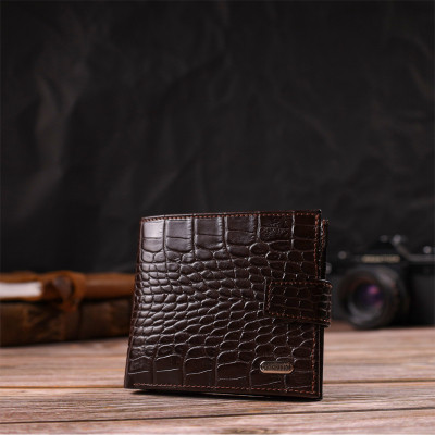 Гаманець Canpellini натуральної шкіри Коричневий (21878) Вінниця - фото 10