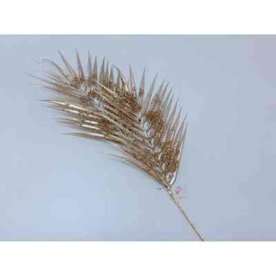 Декоративная ветвь YES! Fun Пальма 85 см, золото, глиттер (974567) Винница