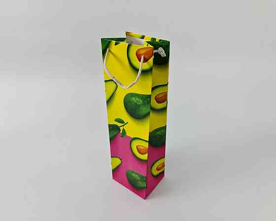 Пакет паперовий подарунковий під пляшку 12/9/36 (артBUT-92) (12 шт.) Харків