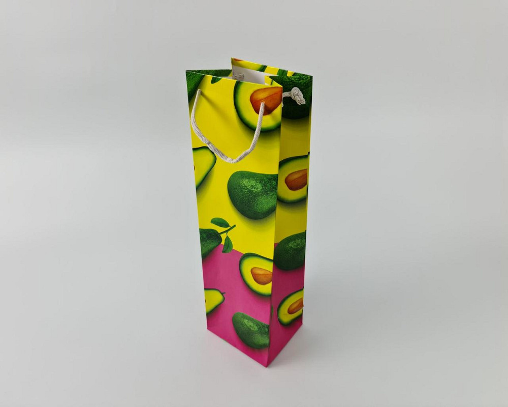 Пакет паперовий подарунковий під пляшку 12/9/36 (артBUT-92) (12 шт.) Харків - фото 4