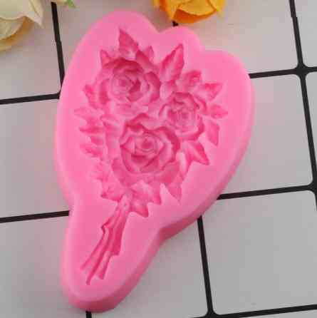 Молд кондитерский Букет роз 73 на 40 мм розовый Киев