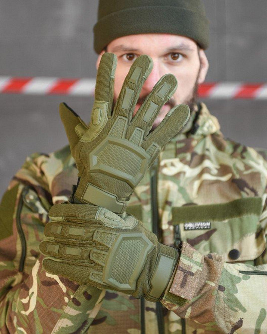Рукавиці тактичні M-Pact олива ВТ6343 Одесса - изображение 1