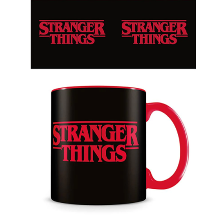 Цветная керамическая кружка Stranger Things (логотип) 315 мл Ровно