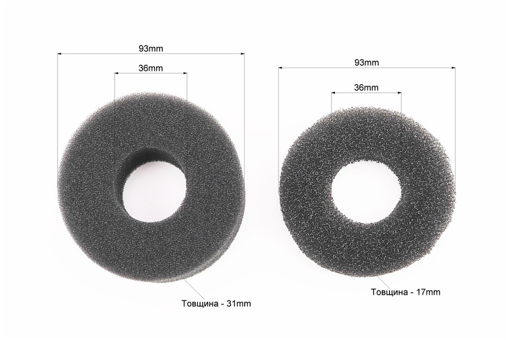 Фільтр повітряний - елемент тонкого очищення 178F, поролон к-кт 2шт Тип 2 Киев - изображение 2