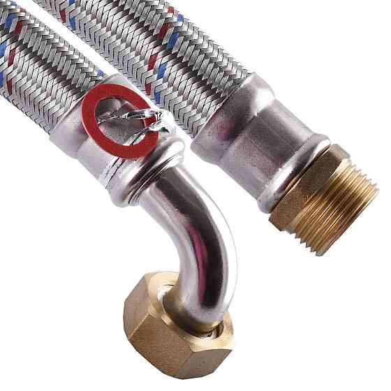 Шланг антивибрационный угловой SOLOMON 1″ НВ 0,6м HS3001 (000001469) Киев