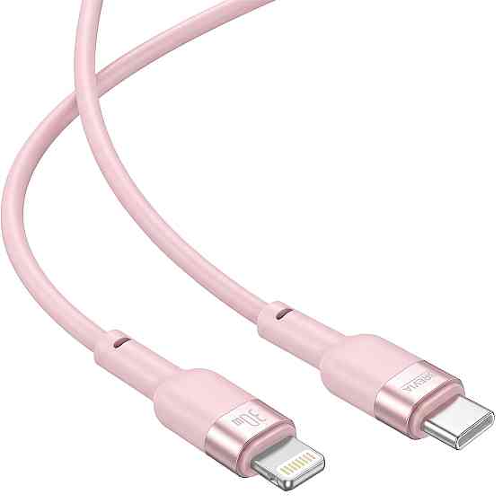 Кабель Brevia Type-C to Lightning 30W 1,2м, рожевий ZIP (52120PCLZ1) Львів