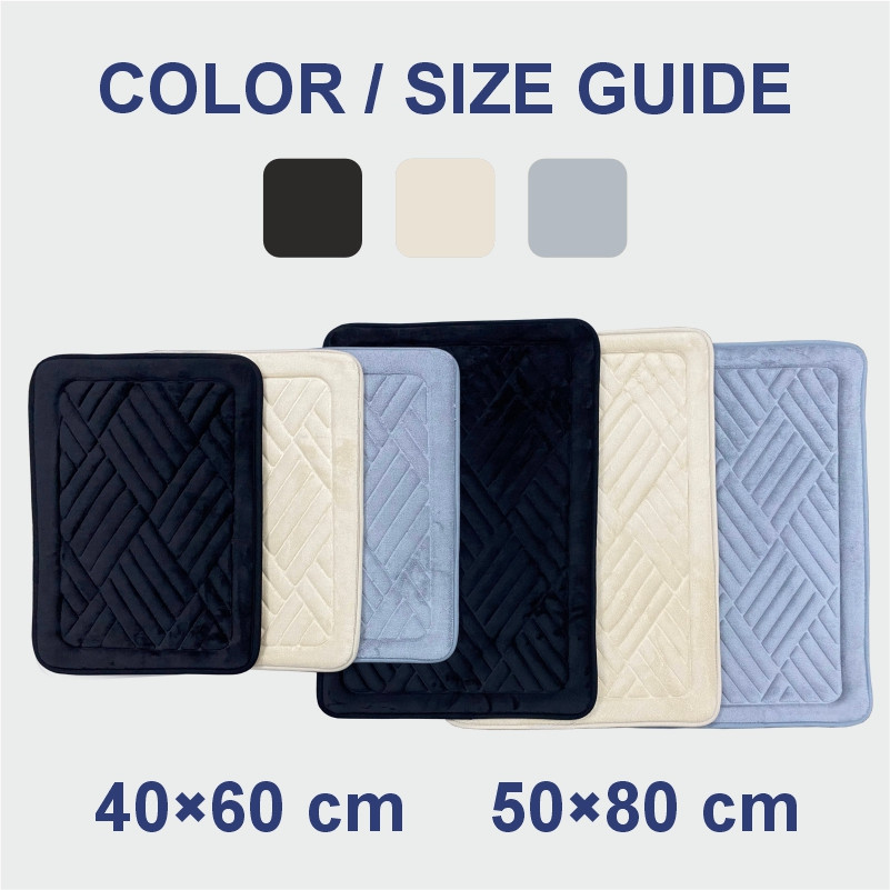 Коврик для ванной и туалета Lovely Svi мягкий, абсорбирующий, нескользящий 40 x 60 x 1.5 см Серый (2565019) Киев - изображение 4