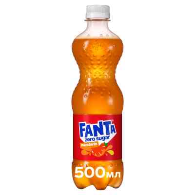Напиток Fanta Zero Sugar Безалкогольный сильногазированный сокосодержащий Мандарин 500 мл (5449000323774) Винница