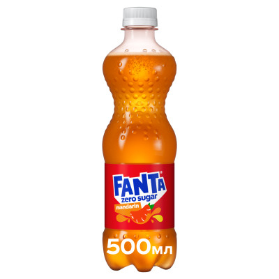 Напій Fanta Zero Sugar Безалкогольний сильногазований соковмісний Мандарин 500 мл (5449000323774) Вінниця - фото 1