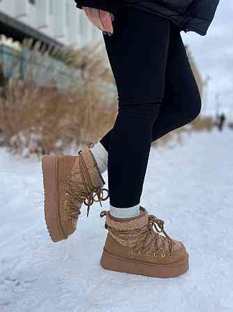 Hengji Угги жіночі HENGJI руді натуральна замша высота 13 см размер 36-40 (5676) Коломыя