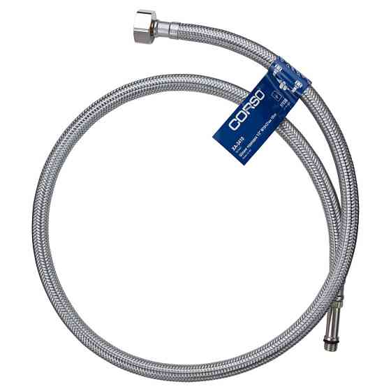 Corso Шланг подводка для воды 1/2" М10×37мм 100см CORSO XA-3410 (9690670) Київ
