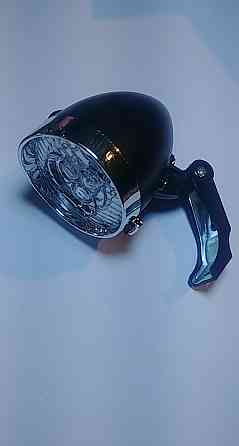 Ліхтар передній (у зборі) велосипедний (3 діоди, чорний) (mod:Five le) Мукачево