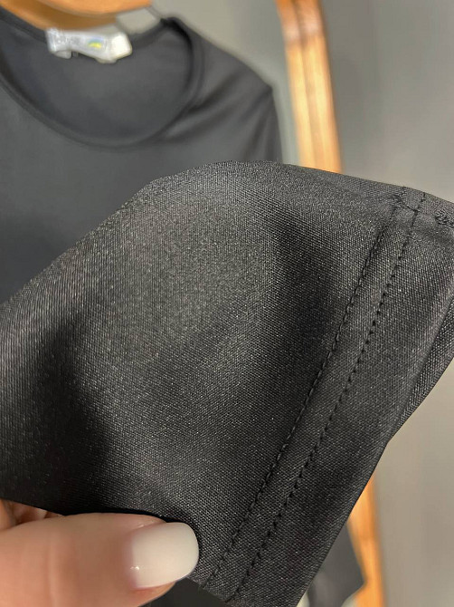 Боди лонгслив Ariadna 1574 удлиненные рукава с разрезами микродайвинг one size черный, черный, one size Киев - изображение 4